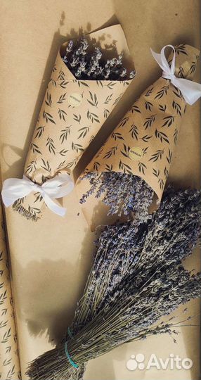 Букет сухоцветов лаванды дикой