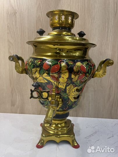 Самовар электрический ссср.Хохлома
