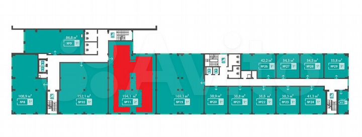 Помещение свободного назначения, 194.1 м²