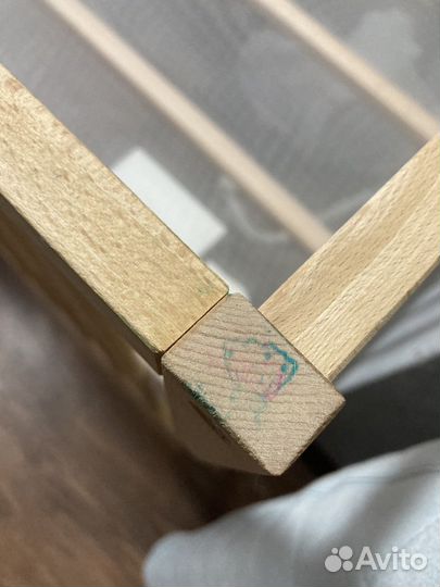 Детская кроватка IKEA деревянная + матрас