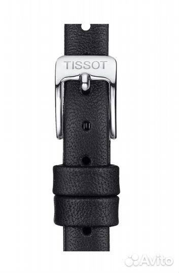Черный кожаный (cowskin) ремешок 9мм для Tissot