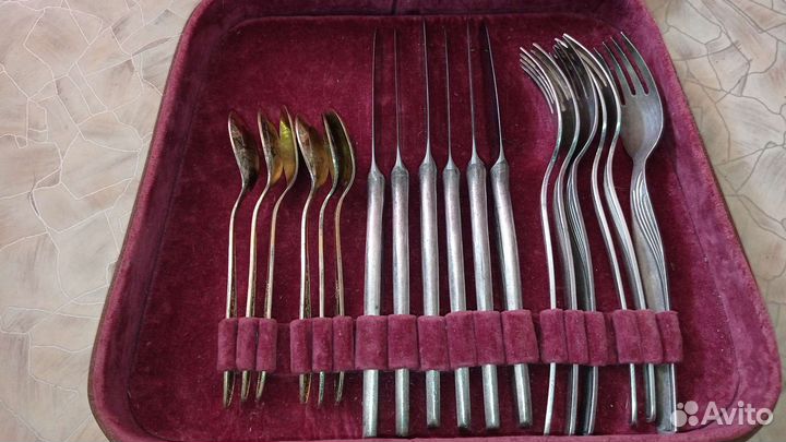 Набор столовых приборов мельхиор СССР