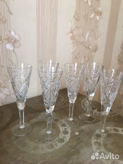 Фужеры хрустальные СССР
