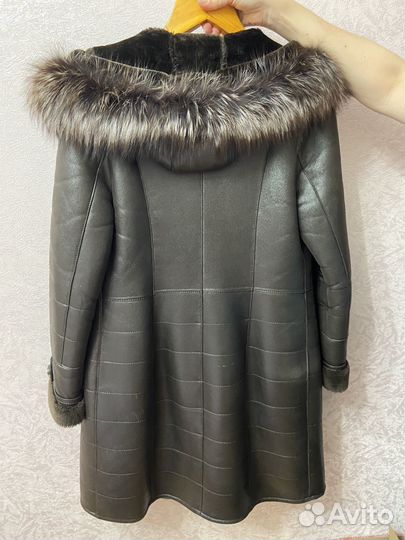 Женская кожаная дубленка