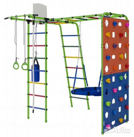 Металлический комплекс для дачи Street 2 с качелям