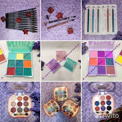 Палетки Тени для Глаз, Карандаши для Глаз и Бровей