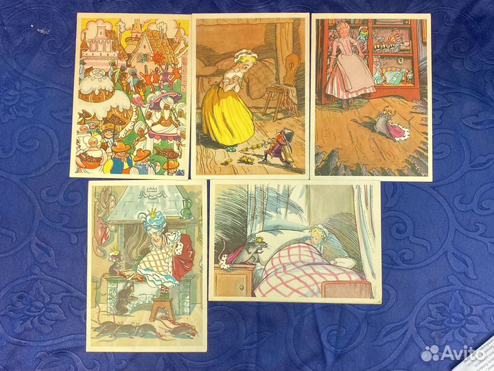 Открытки СССР 60-е сказки
