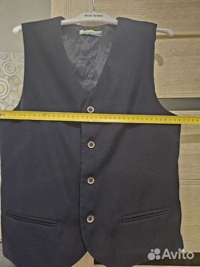 Жилетка школьная темно-синяя