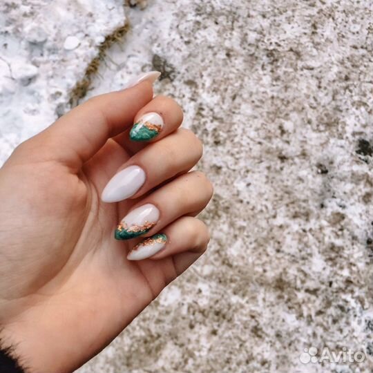 Маникюр гель лак, Наращивание