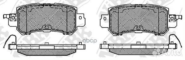 Колодки тормозные дисковые зад pn25001 NiBK