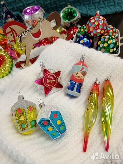 Елочные игрушки стекло