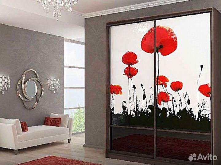 Фотопечать на фасады шкафа купе