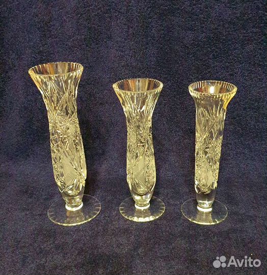Вазочки хрустальные. Польша