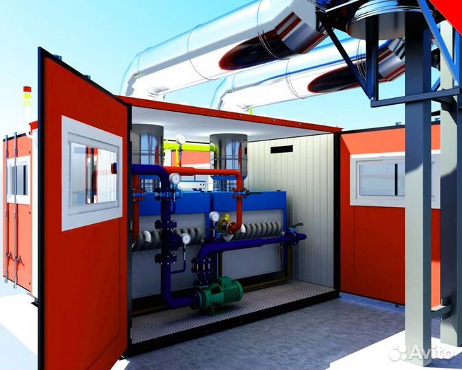 Газовая котельная для промышленных и жилых зданий