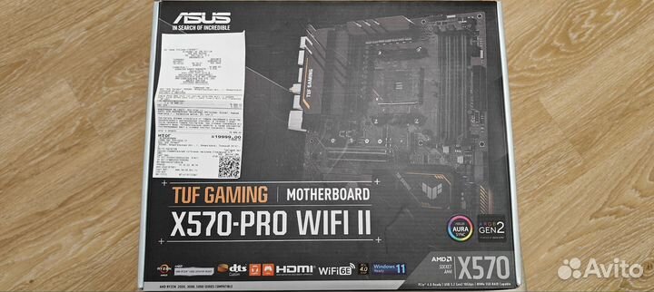 Материнская плата Asus TUF Gaming X570-PRO WiFi II