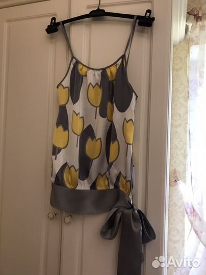 Женский шёлковый топик