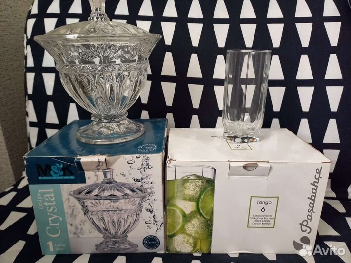 Новые Стаканы Pasabahce tango 309мл, Конфетница