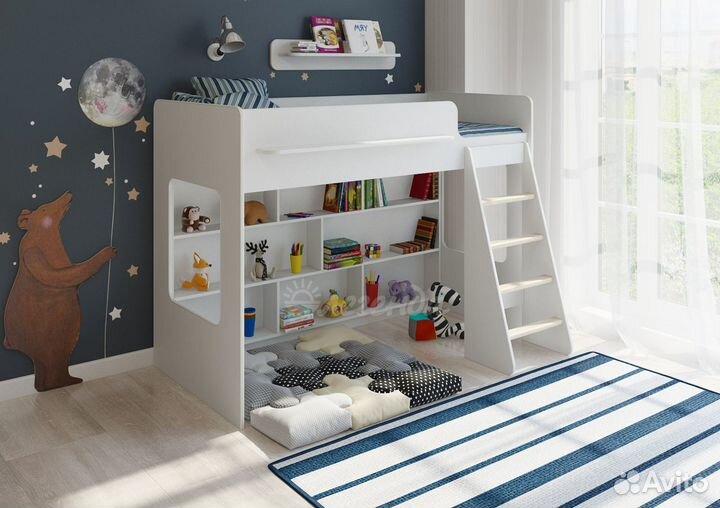 Кровать чердак Легенда 26.1 Белая