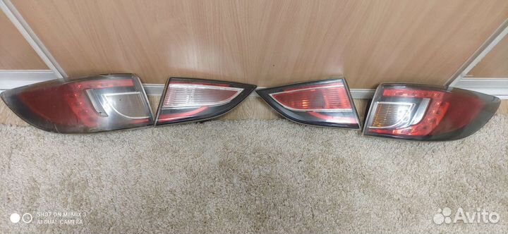 Левые фонари mazda 6gh универсал