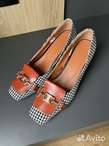 Туфли на невысоком 5 см каблуке 37 размер новве