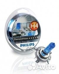 H4 Diamond Vision 12V (55W) Лампа 5000k (к-кт