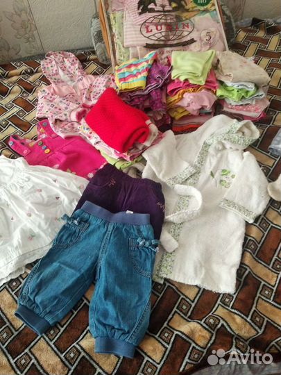 Вещи пакетом на девочку 0-2 года