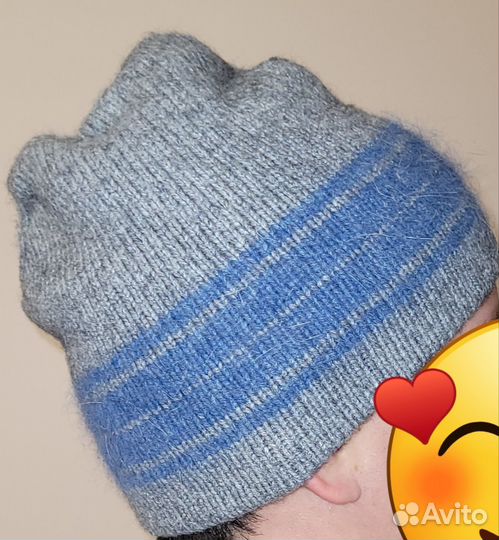 Шапка вязаная ручная работа