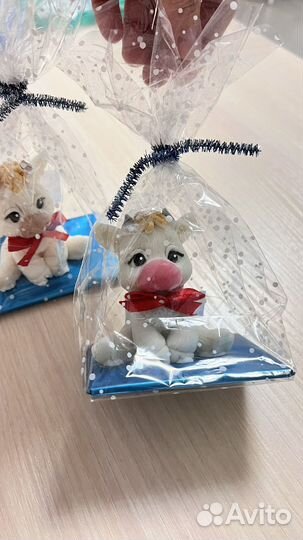 Мыло ручной работы Снежинка, бычок