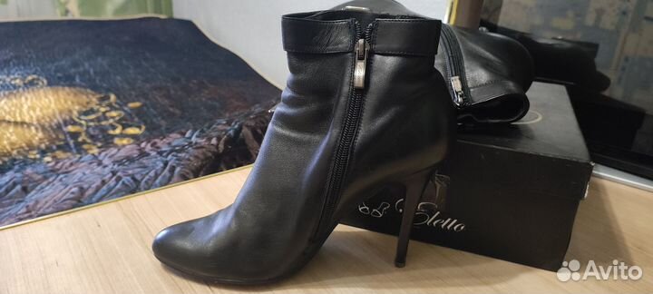 Ботильоны натуральная кожа 39