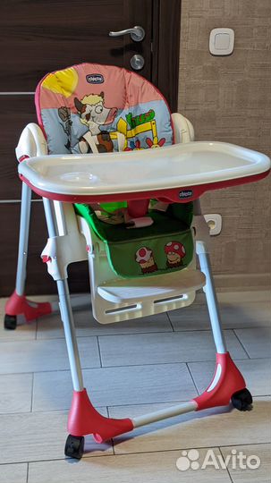 Стульчик для кормления chicco polly