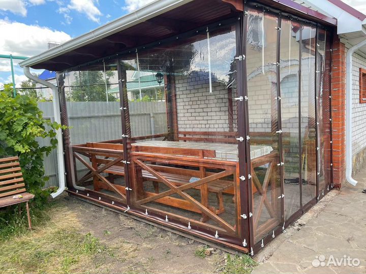 Мягкие окна для беседок, веранд