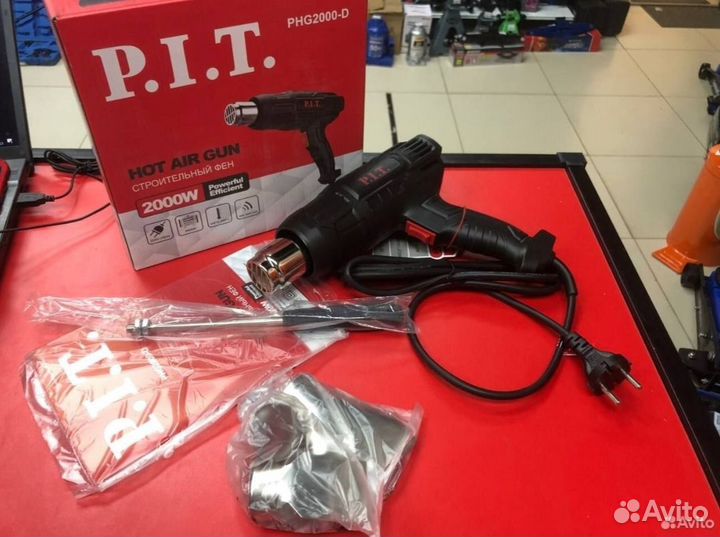 Фен PIT 2000вт 350-600с