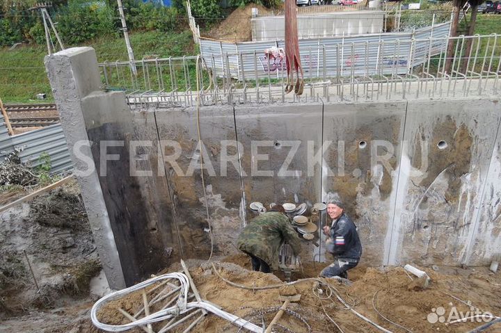 Канатная резка бетона