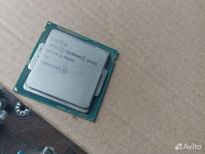 Старая материнская плата+процессор+2 блока питания