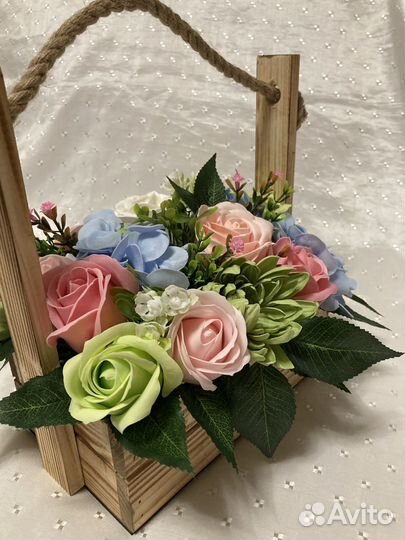 Букет из мыльных цветов