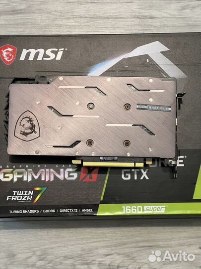 Видеокарта MSI GTX 1660 super gamingx 6GB