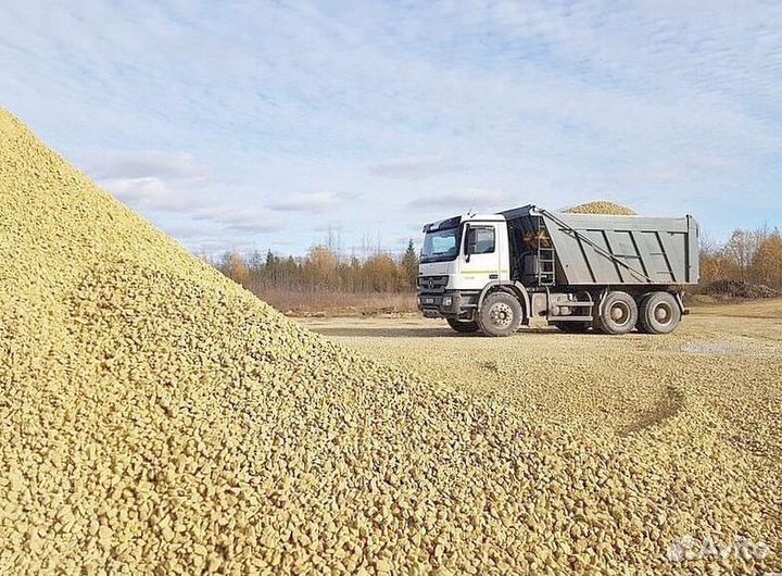 Щебень гравийный с доставкой