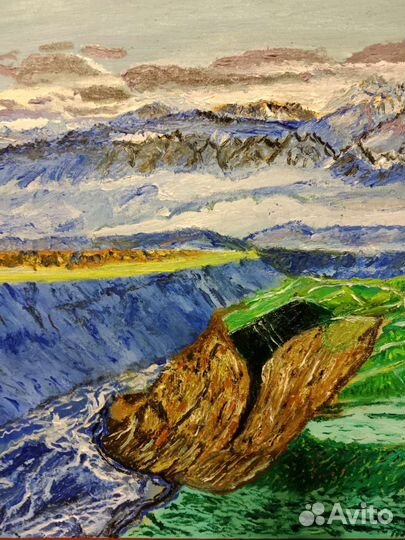 Картина маслом Утёс