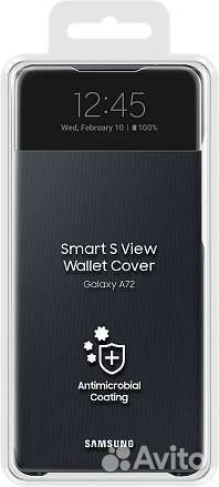 Чехол Samsung Smart S View Wallet Cover A72 Black