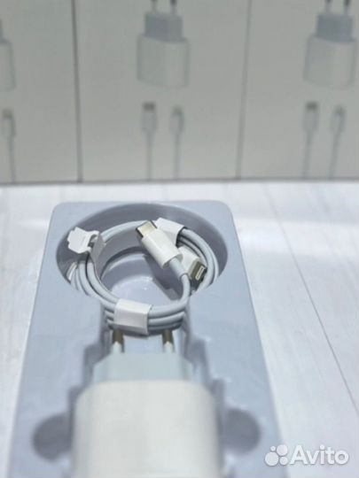 Кабель и блок type c - lighting зарядка iPhone