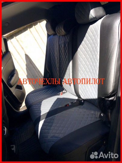 Чехлы Автопилот Kia Sportage 5 из экокожи Ромб