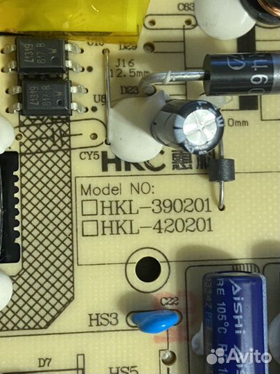 HKL-390201 для Supra stv-lc40st900fl