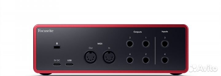 Аудиоинтерфейс Focusrite Scarlett 4i4 4th Gen