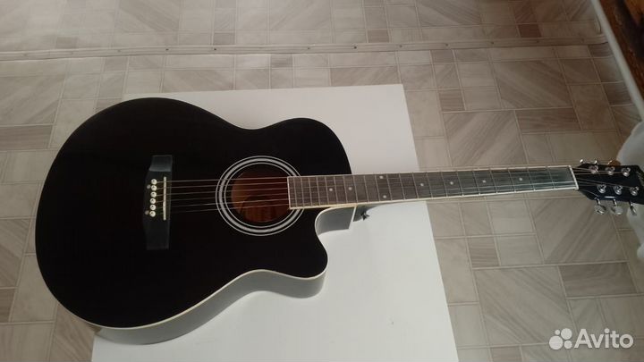 Elitaro E4010 BK Акустическая гитара с вырезом