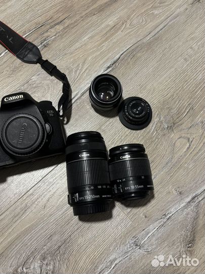Фотоаппарат canon 7D и 2 объектива