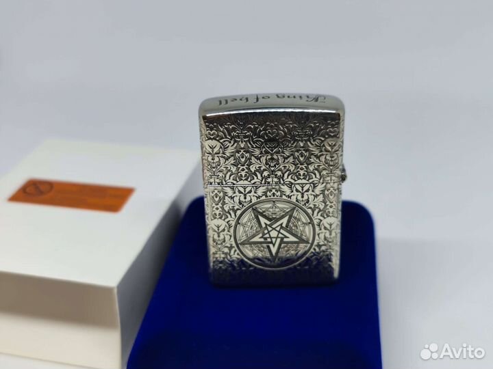 King of hell зажигалка zippo armor sterling diy