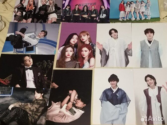 Постеры BTS и stray kids и аниме