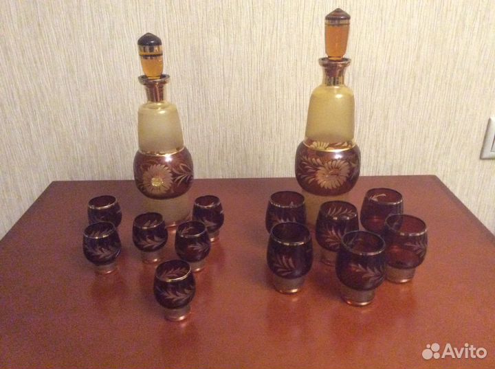 Графин и рюмки, Богемия, Чехия