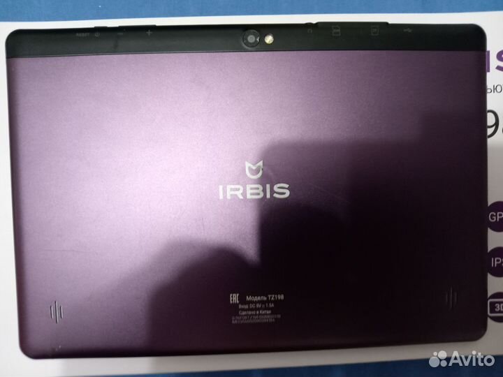 Планшет irbis Tz198e