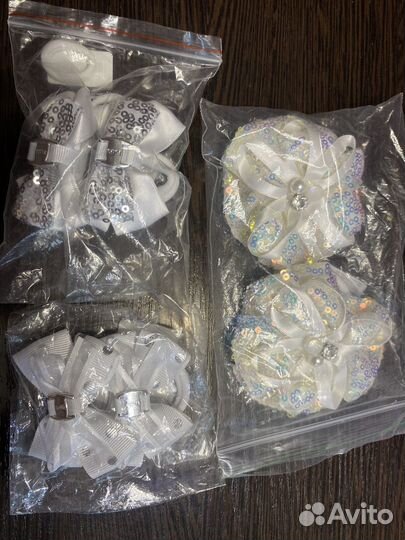 Набор резинок, заколок, бубликов для волос